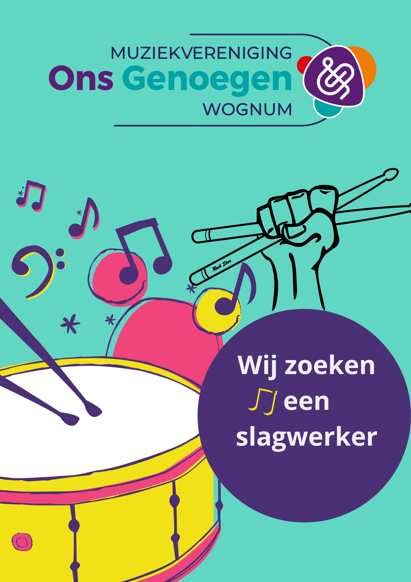 Fanfare Ons Genoegen zoekt ervaren slagwerker